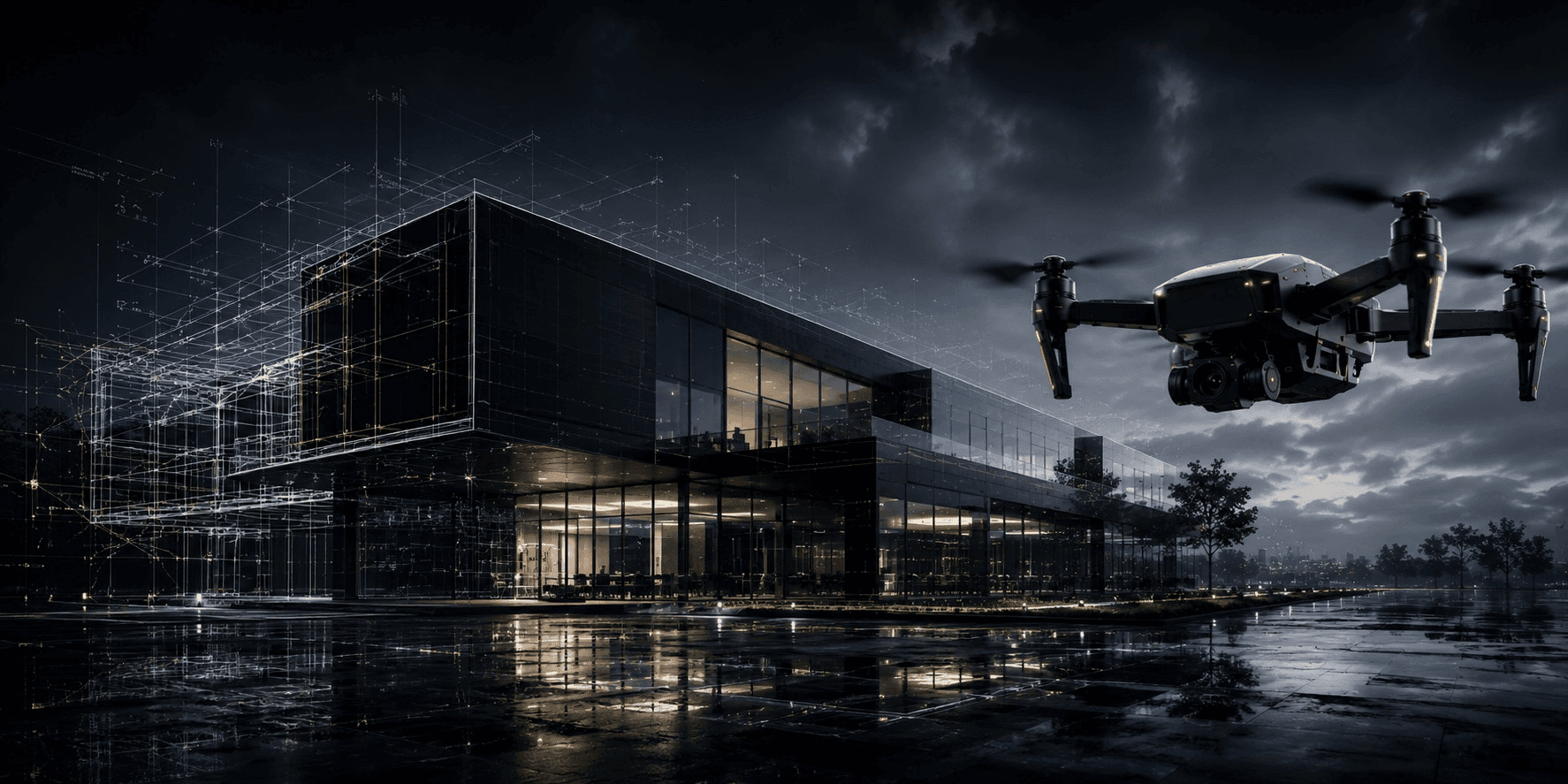 AECIX careers — drone over construction site